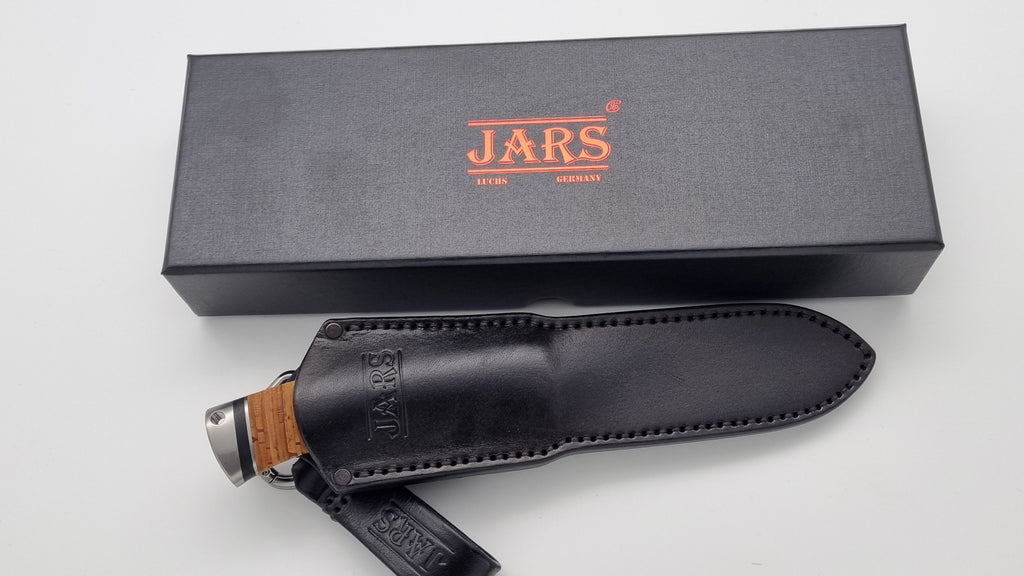 Luchs JARS Messer Birkenrinde / Titan Griff Jagd Outdoor Messer    "Black"