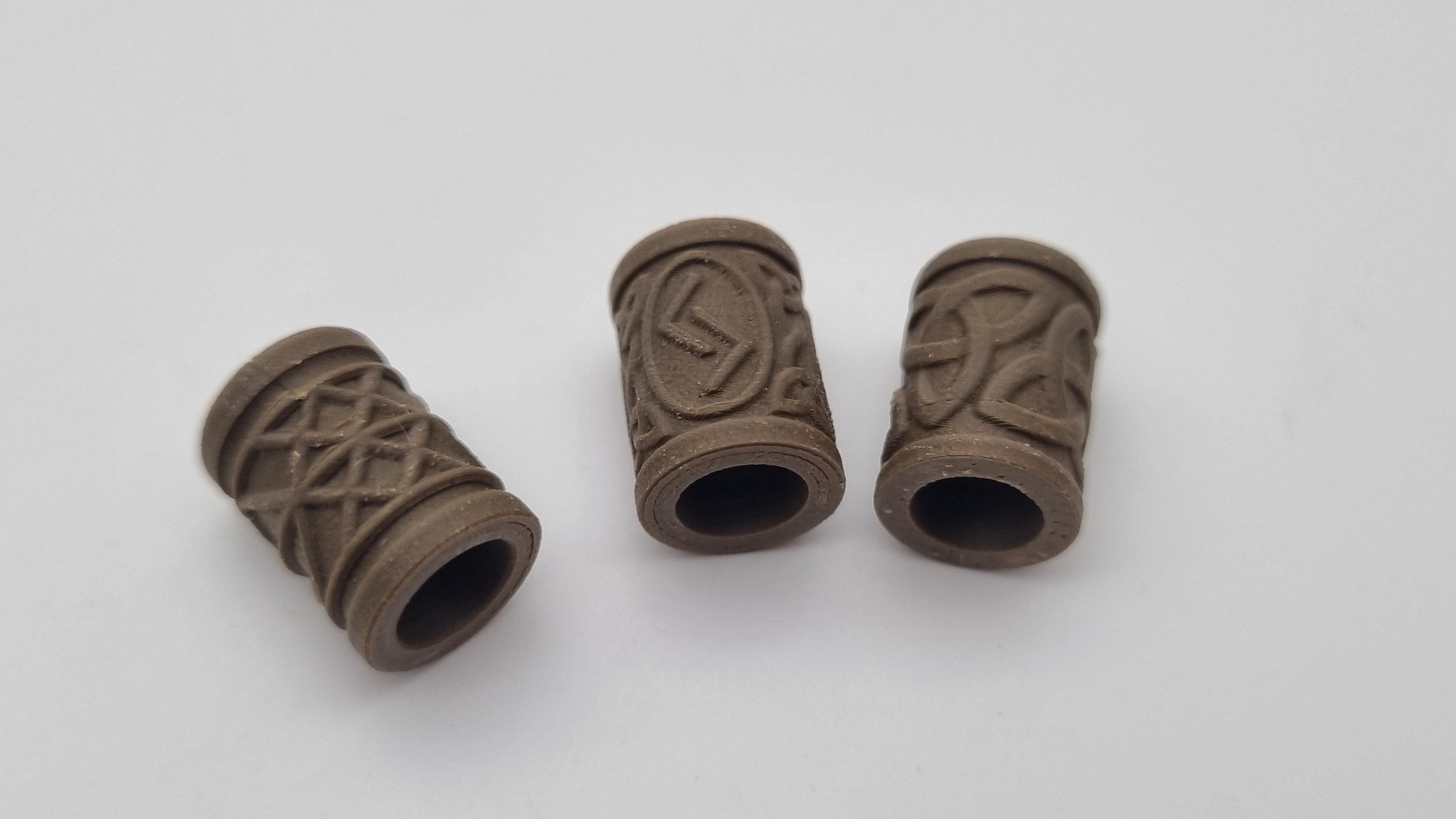 JARS Talisman Beads 3D Druck Made in Germany Triquetra Jera Wyrd-Web