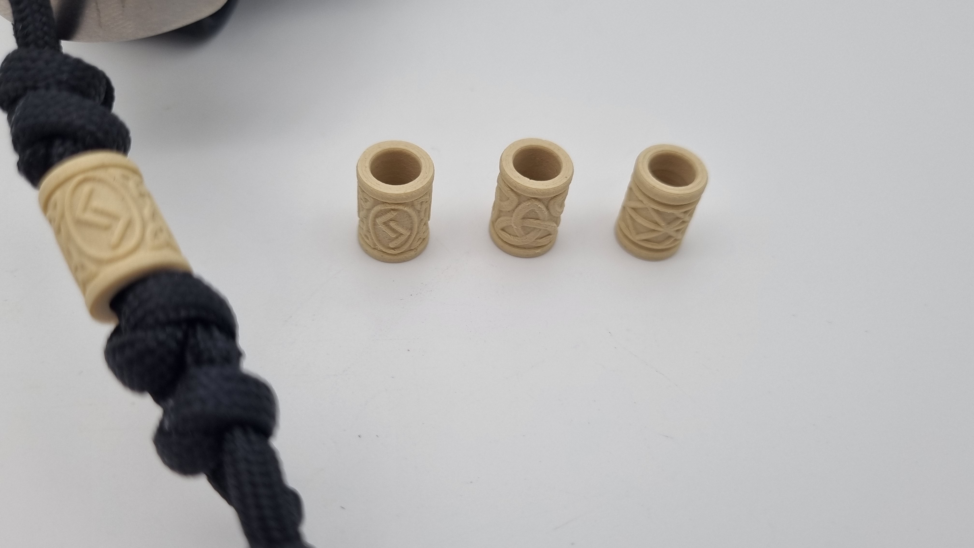 JARS Talisman Beads 3D Druck Made in Germany Triquetra Jera Wyrd-Web