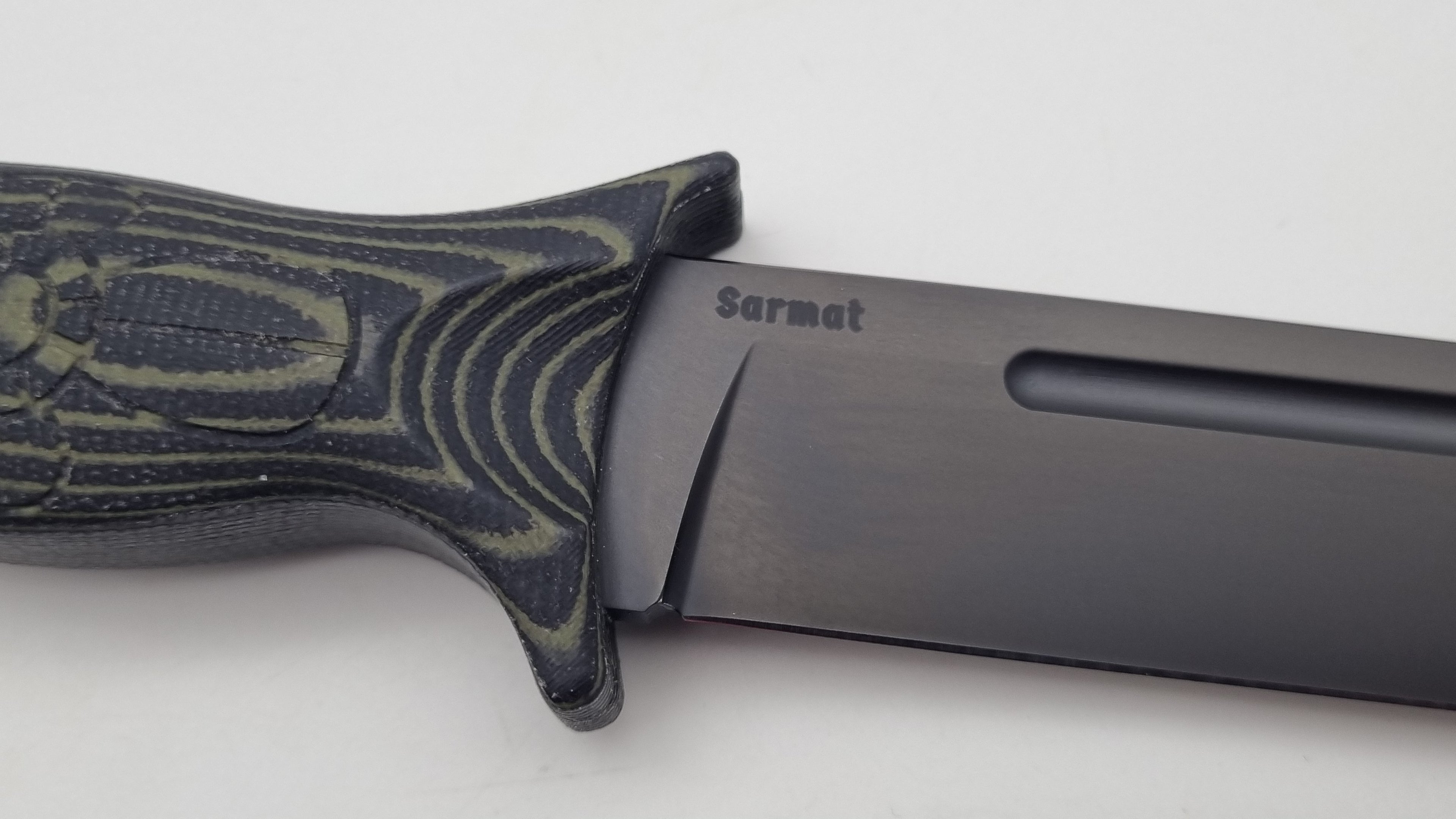 Sarmat JARS Messer | Micarta-Griff | DLC Beschichtung | Tactical Knife Jagd Outdoor Messer