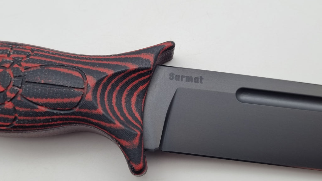 Sarmat JARS Messer | Micarta-Griff | DLC Beschichtung | Tactical Knife Jagd Outdoor Messer