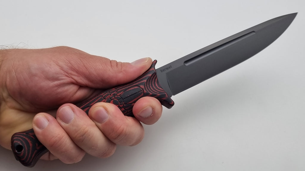 Sarmat JARS Messer | Micarta-Griff | DLC Beschichtung | Tactical Knife Jagd Outdoor Messer