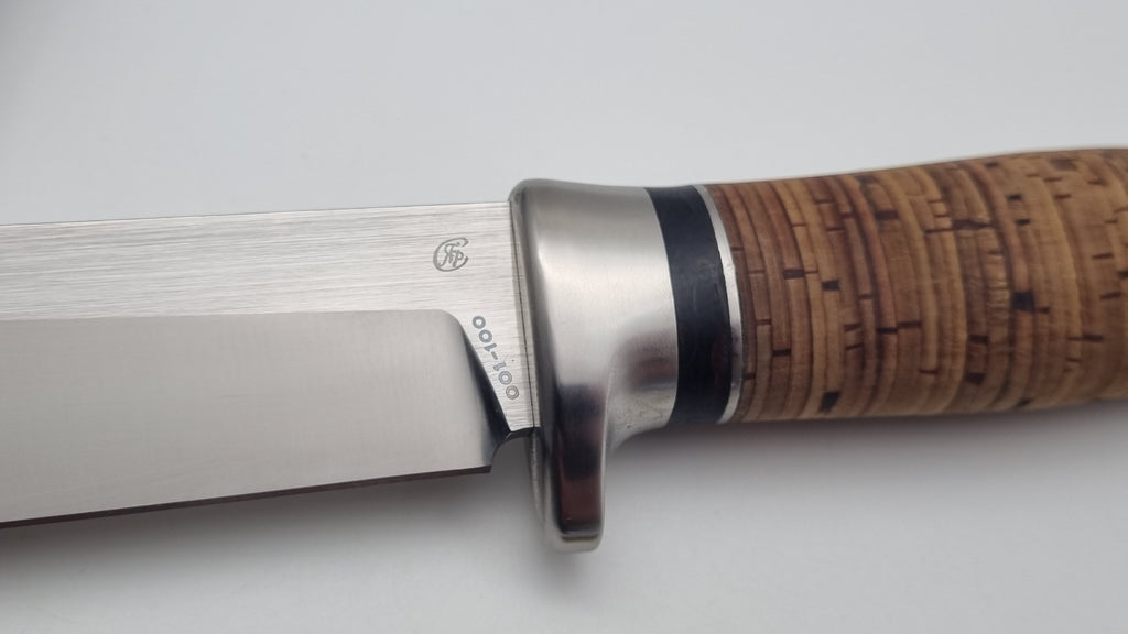 Kuguar JARS Ltd. Edition | Bowie Messer mit Birkenrinde & Titan | Jagd & Outdoor
