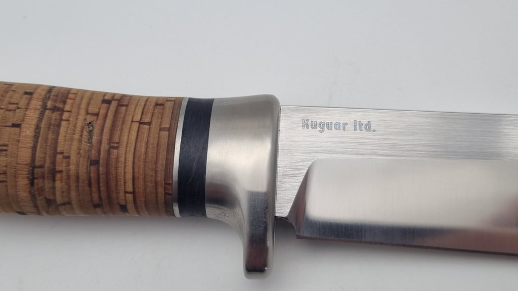 Kuguar JARS Ltd. Edition | Bowie Messer mit Birkenrinde & Titan | Jagd & Outdoor