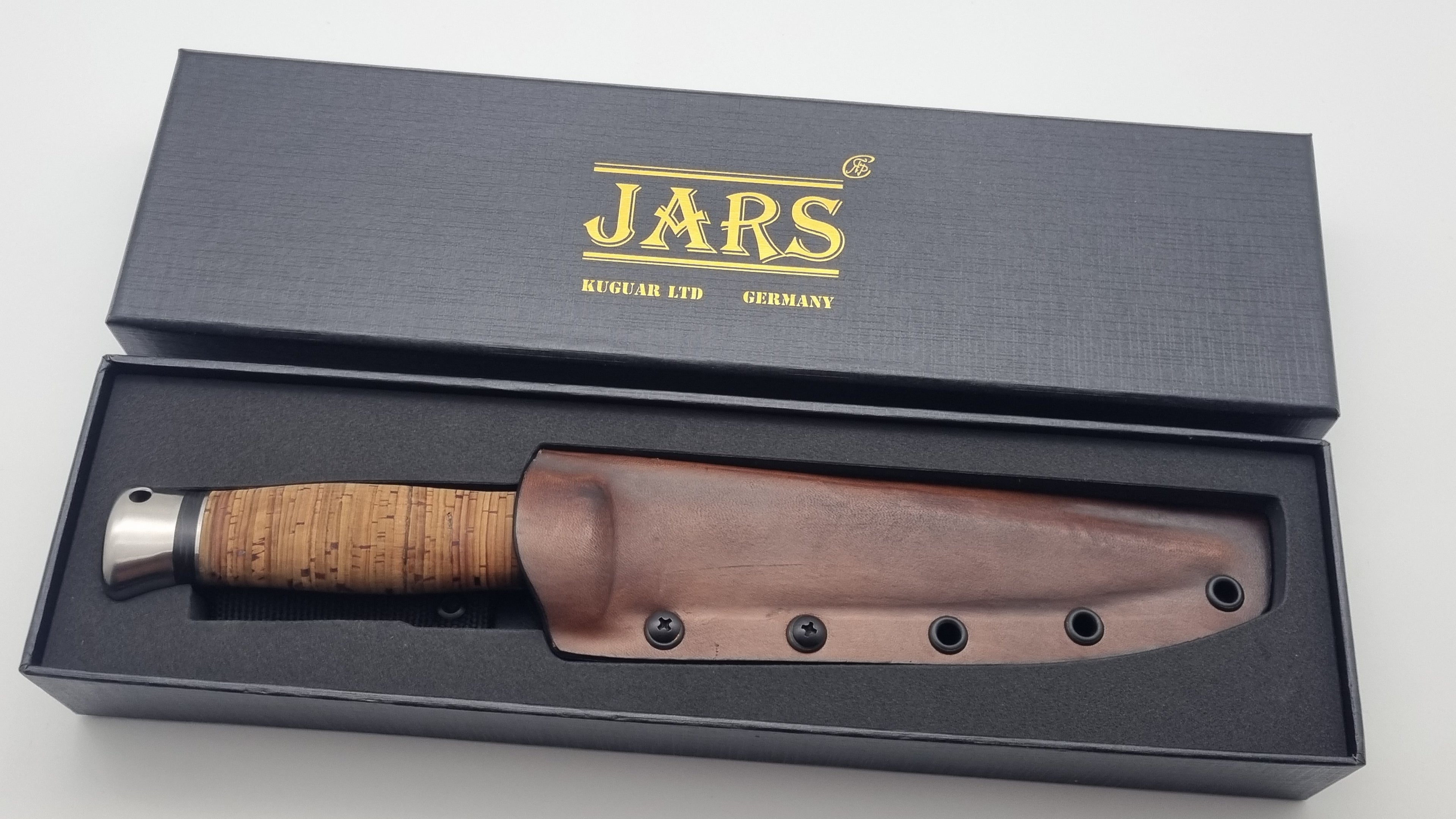 Kuguar JARS Ltd. Edition | Bowie Messer mit Birkenrinde & Titan | Jagd & Outdoor