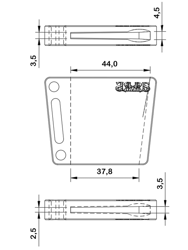 Universal Tandem Adapter "gesteckt" Made in Germany mit Klettstreifen für Paar Trageweise