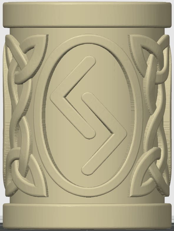 JARS Talisman Beads 3D Druck Made in Germany Triquetra Jera Wyrd-Web